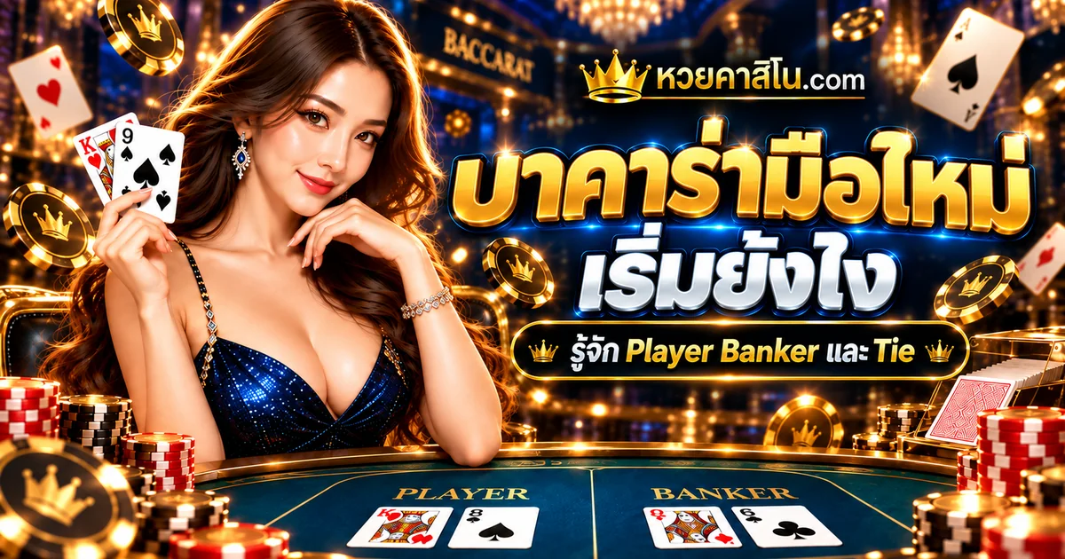 ภาพปกบทความ บาคาร่า Natural 8–9 คืออะไร: ทำไมบางตาไม่มีไพ่ใบที่สาม เว็บไซต์หวยคาสิโน.com สไตล์น้ำเงินทอง