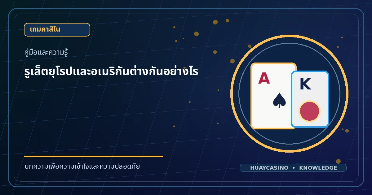 ภาพประกอบหัวข้อ รูเล็ตยุโรปและอเมริกันต่างกันอย่างไร โทนสีน้ำเงินและทอง